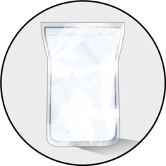 Paper Bag in Hermetic Plastic Pouch